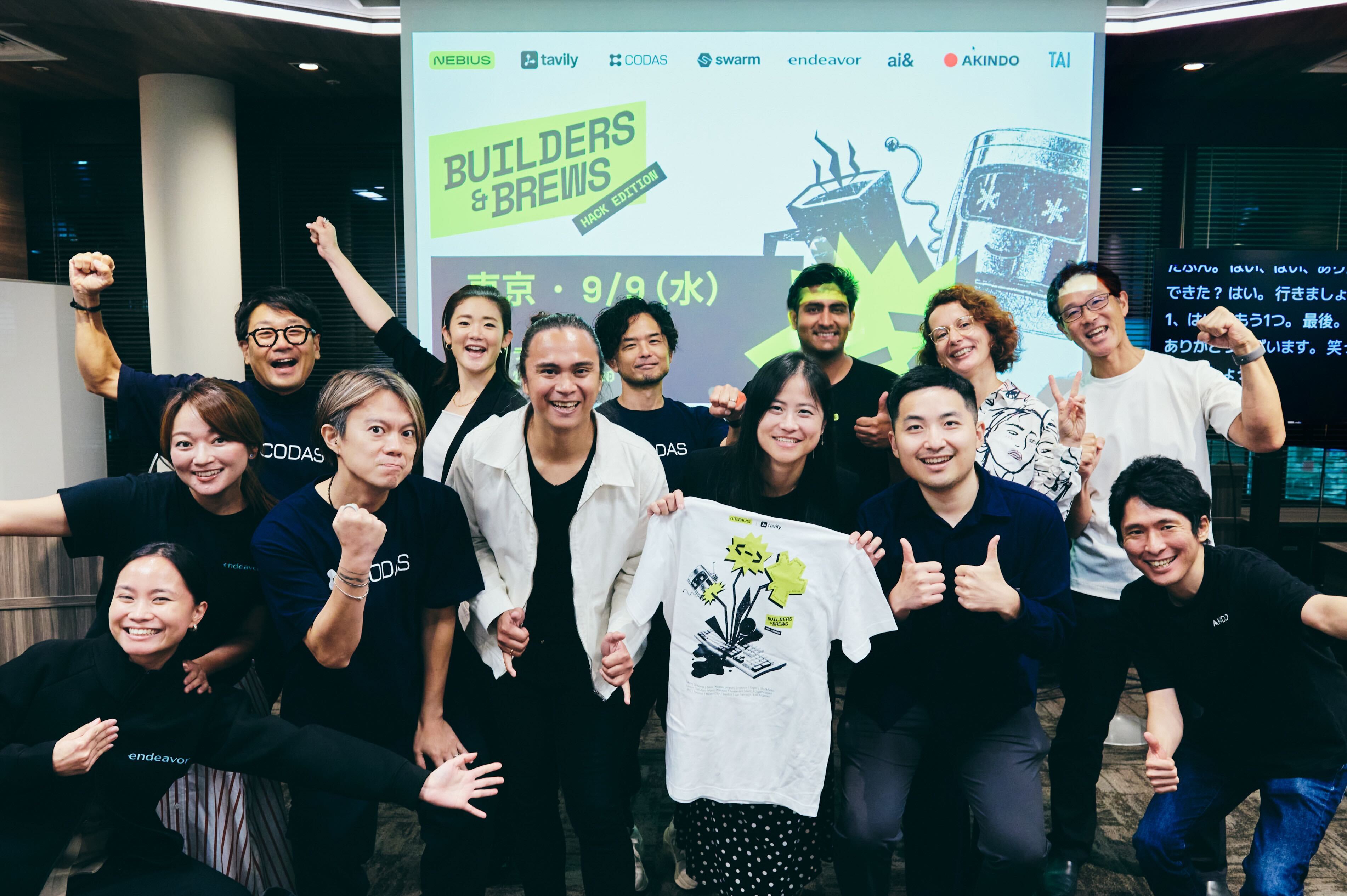 Builders & Brews Hack Edition Tokyo at Shibuya Solasta Conference — photo via CODAS